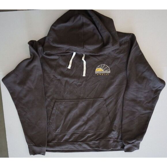 O'Neill HO9410017M Women Sz XL Gray Pullover Drawstring Beach Hoodie Sweatshirt - Picture 5 of 6